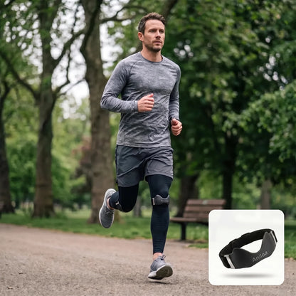 Corriendo por el parque con la correa de rodilla Aniloa